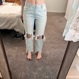 Free People Distressed Jeans